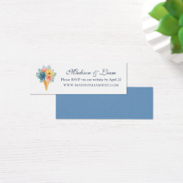 Blumensukkulent Macaron Wedding RSVP Cards