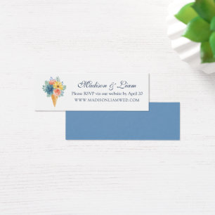 Blumensukkulent Macaron Wedding RSVP Cards