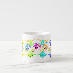 Blumensymbole weiß espressotasse