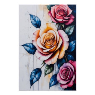 Blumensymphonie Glänzendes Poster