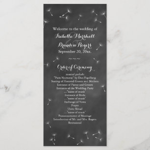 Blumentafel-Hochzeits-Programm Programm