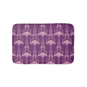Blumentapete Rosa Violettdesign Badematte