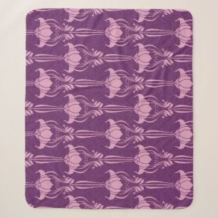 Blumentapete Rosa Violettdesign Sherpadecke