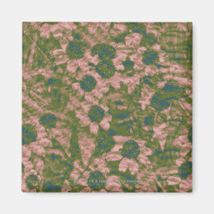 Blumentarnungsmuster Magnet
