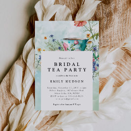 Blumentee Party Bridal Dusche Einladung