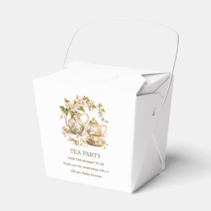 Blumenteekanne-Teeparty-Zeit für Tee-Baby Shower Geschenkschachtel