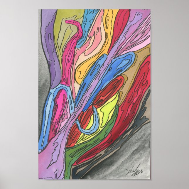 Blumentisch Poster (Vorne)