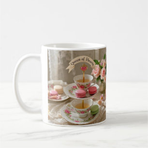 Blumentisch, Teetassen, Tiergeschirr Makaronenköni Kaffeetasse