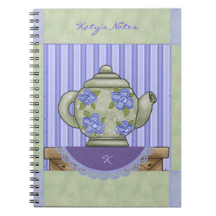 Blumentopf Quilblock-Notebook Notizblock