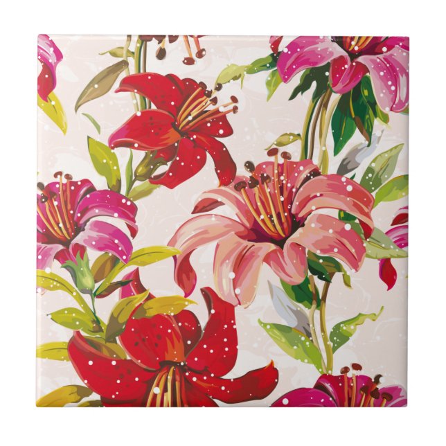 Blumenträume #4 in Susiejayne Fliese (Vorderseite)