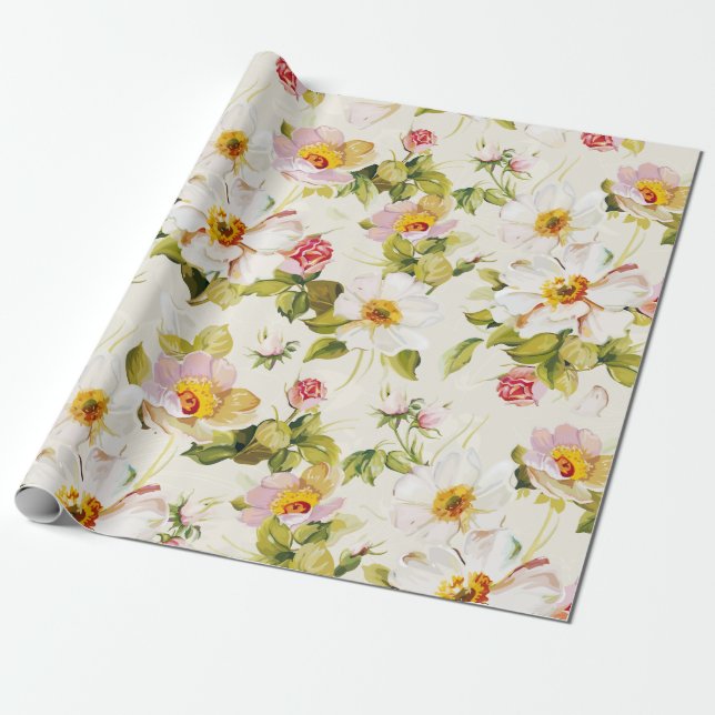 Blumenträume #8 bei Susiejayne Geschenkpapier (Ungerollt)