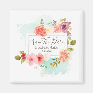 Blumenträume im Mittelsommer Save the Date Magnet