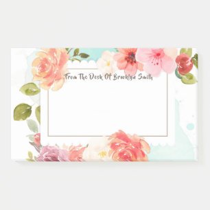 Blumenträume im Sommer Post-it Klebezettel