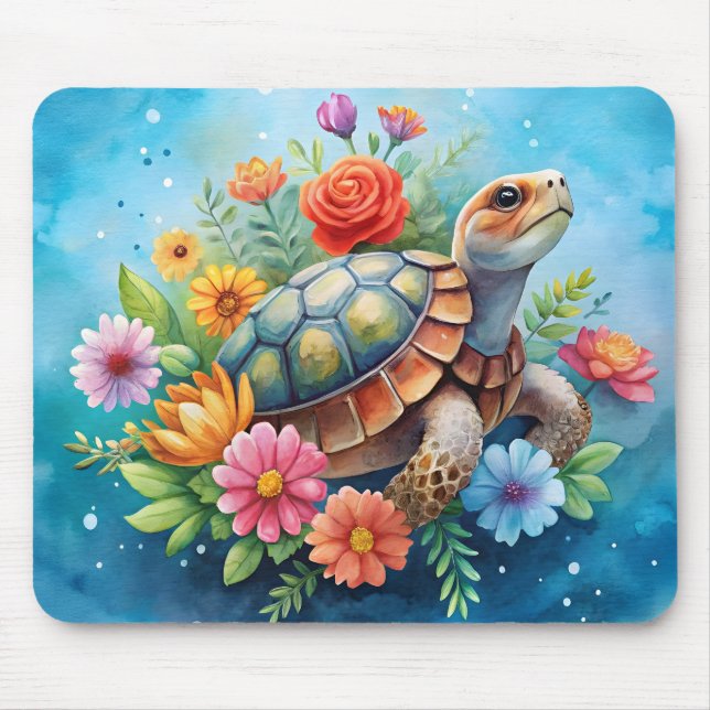 Blumenturtle Mousepad (Vorne)