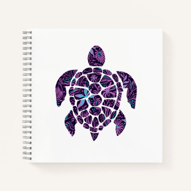Blumenturtle Notizbuch (Vorderseite)