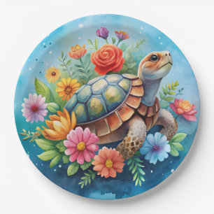 Blumenturtle Pappteller