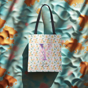 Blumentüte mit Boho-Pastell-Muster und floraler In Tasche