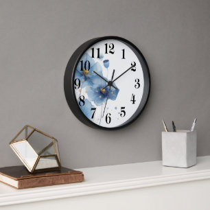 Blumenuhr an der Wand Uhr
