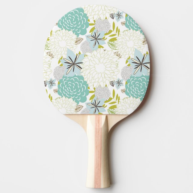 Blumenuntergrund Tischtennis Schläger (Vorderseite)