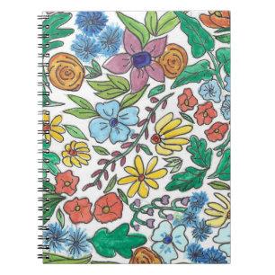 Blumenunterlage Notizblock