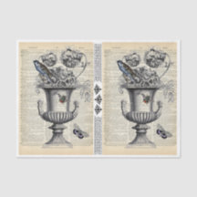 Blumenurn mit Vogel & Biene