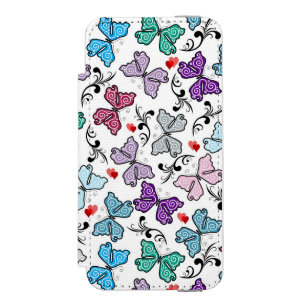 BlumenValentinsgruß-Muster Incipio Watson™ iPhone 5 Geldbörsen Hülle