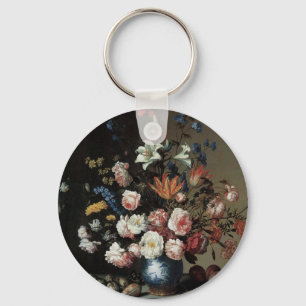 Blumenvase am Fenster, Balthasar van der Ast Schlüsselanhänger