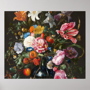 Blumenvase. Schöpfer Jan Davidsz de Heem. Poster