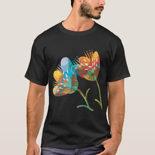 Blumenvase T-Shirt (Vorderseite)