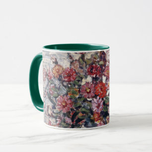 Blumenvase, Zinnias von Maurice Prendergast Tasse