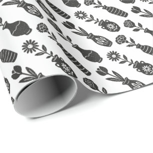 Blumenvasen Geschenkpapier