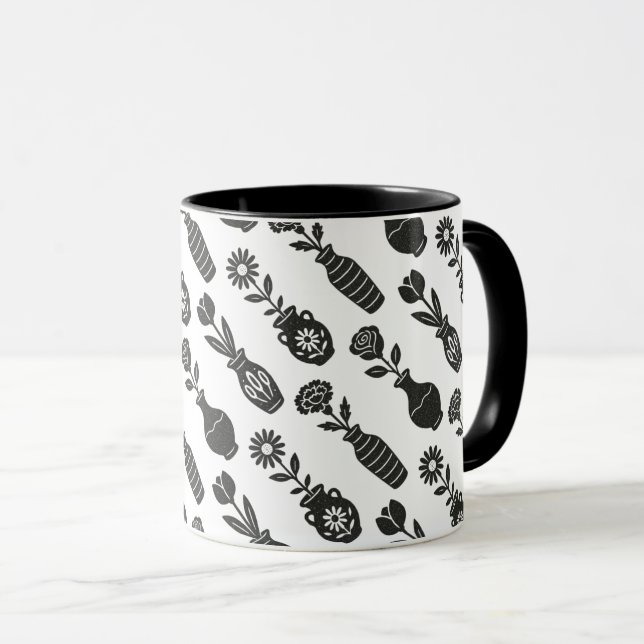Blumenvasen  tasse (VorderseiteRechts)