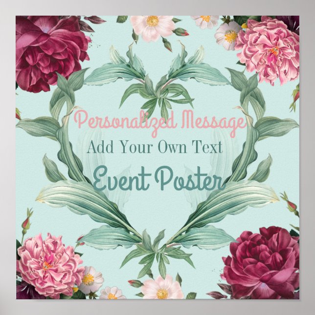 Blumenveranstaltung Poster (Vorne)