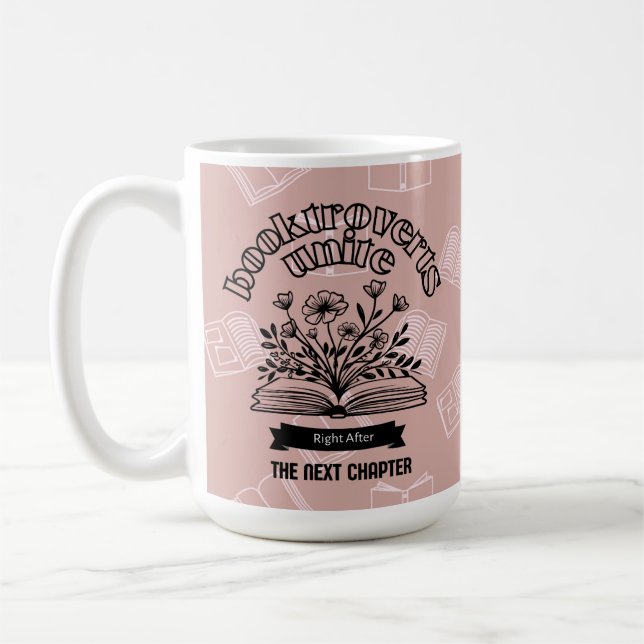 Blumenverbund "Booktroverts Unite" Kaffeetasse (Links)