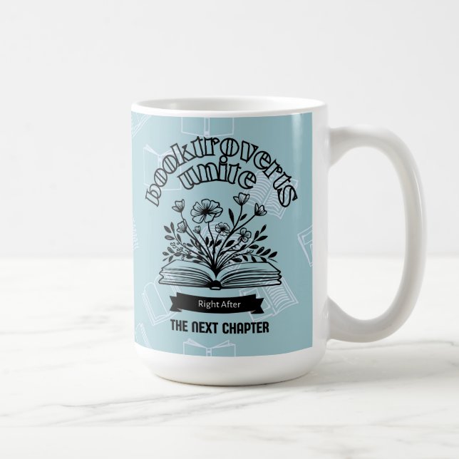 Blumenverbund "Booktroverts Unite" Kaffeetasse (Rechts)