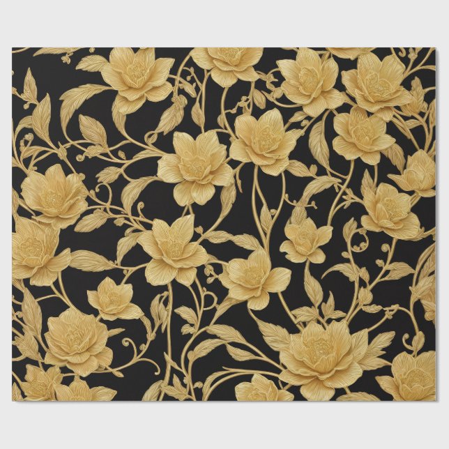 Blumenverpackungspapier Geschenkpapier (Flach)