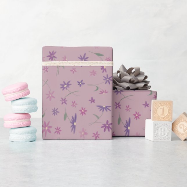 Blumenverpackungspapier Geschenkpapier (Babyparty)