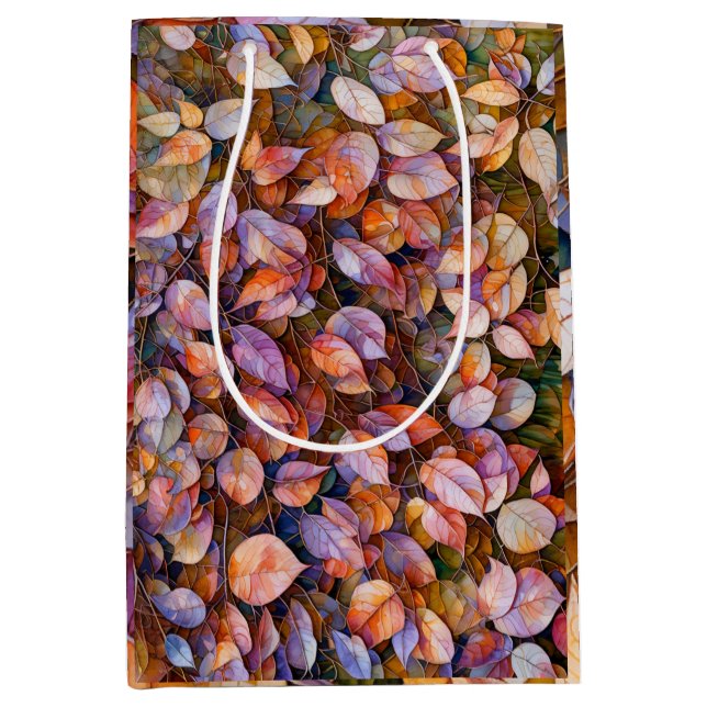 Blumenverpackungspapier Mittlere Geschenktüte (Vorderseite)