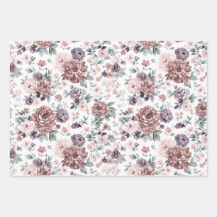 Blumenverpackungspapiere geschenkpapier set