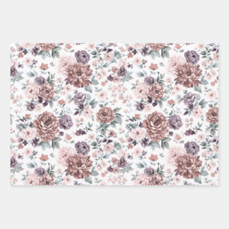 Blumenverpackungspapiere  geschenkpapier set