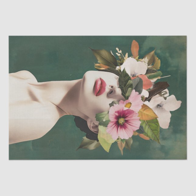 Blumenvisionen Seidenpapier (Vorderseite)