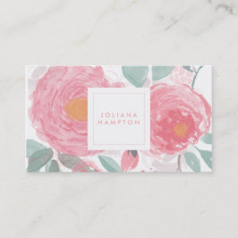 BlumenVisitenkarte des handgemalten Aquarells Visitenkarte