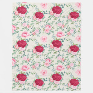 Blumenvliesdecke Fleecedecke