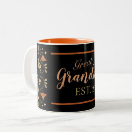 Blumenvolk Art Great Oma Est 2022 Zweifarbige Tasse