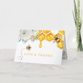 Blumenwabenkraut Bumble Bee Baby Dusche Vielen Dan Dankeskarte
