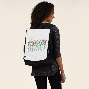 Blumenwachstumsdesign Rucksack