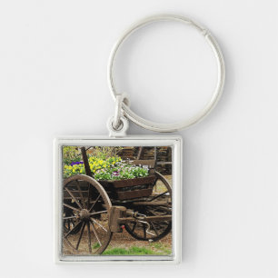 Blumenwagen Schlüsselanhänger