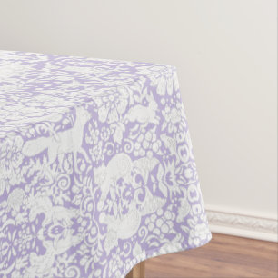 Blumenwald Lila Lilac Forest Tiermuster Tischdecke