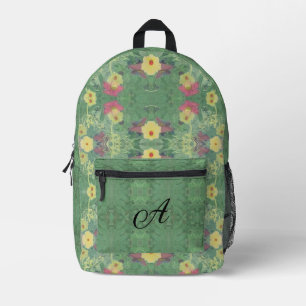 Blumenwaldfußboden Druck Nähtasche Bedruckter Rucksack