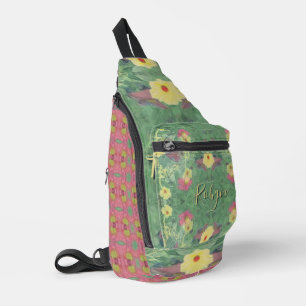 Blumenwaldfußboden Druck Nähtasche Crossbody Bag